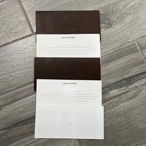 Louis Vuitton Brown and White envelope Stationery Set